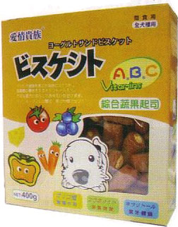 WP Dog Biscuit Fruit Vegetable Cheese Flavour 400g