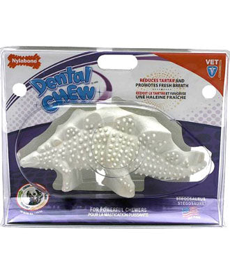 Nylabone DuraChew Dental Chew Dinosaur Stegosaurus Dog Toy