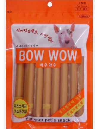 Bow Wow Cheese Sausage Dog Treat 240g
