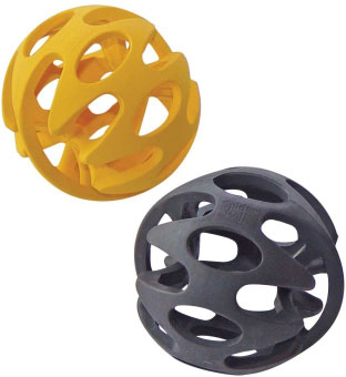 JW Spider Roll Rubber Dog Toy