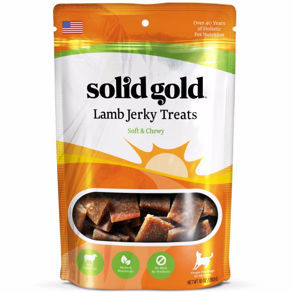 Solid Gold Lamb Jerky Dog Treats 10oz