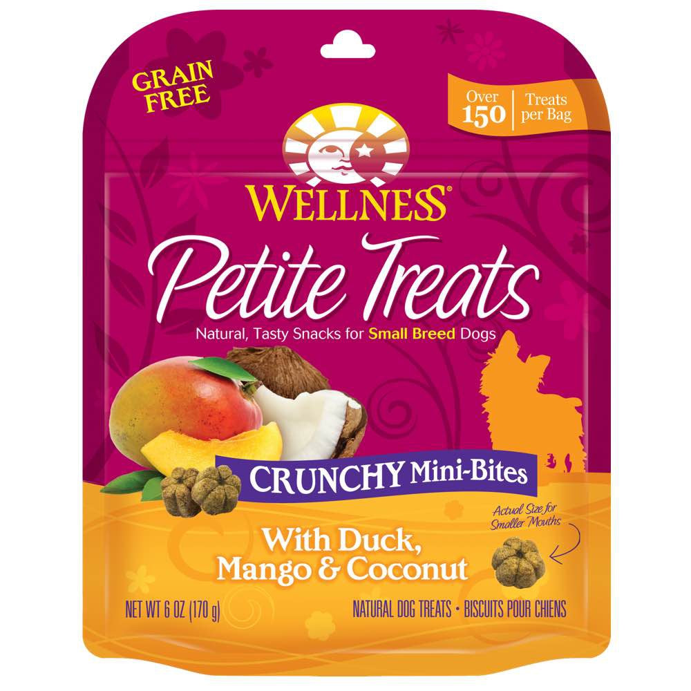 "Wellness Petite Treats Crunchy Mini-Bites - Duck, Mango & Coconut 170g"