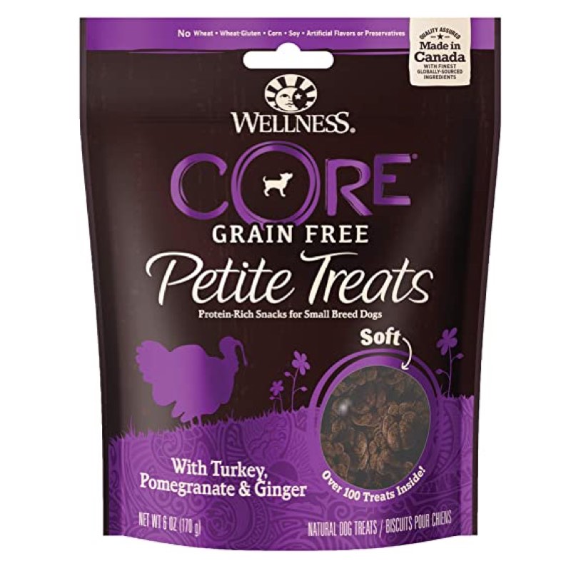"Wellness Core Petite Treats Turkey, Pomegranate & Ginger Soft Dog Treats 170g"