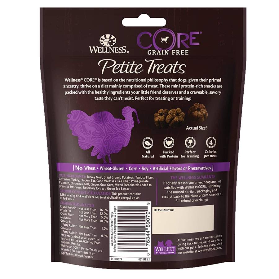 "Wellness Core Petite Treats Turkey, Pomegranate & Ginger Soft Dog Treats 170g"
